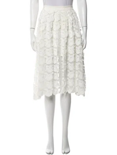 Pre-owned Maje Patterned Midi Length Skirt In Neutrals
