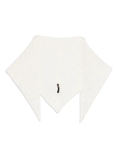 Maje Rhinestone-embellished Scarf In White