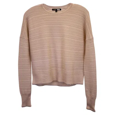Pre-owned Maje Rib-knit Sweater In Pink Wool