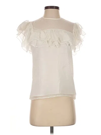 Pre-owned Maje Sleeveless Blouse In Ivory