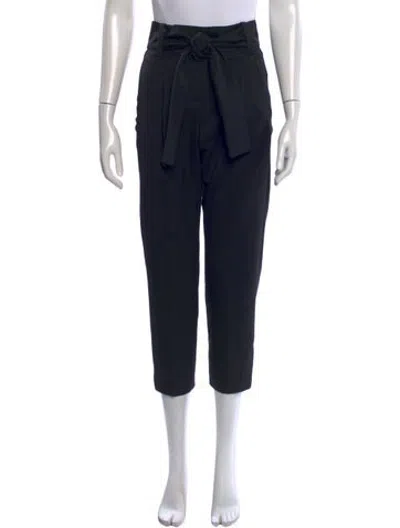 Pre-owned Maje Straight Leg Pants In Black