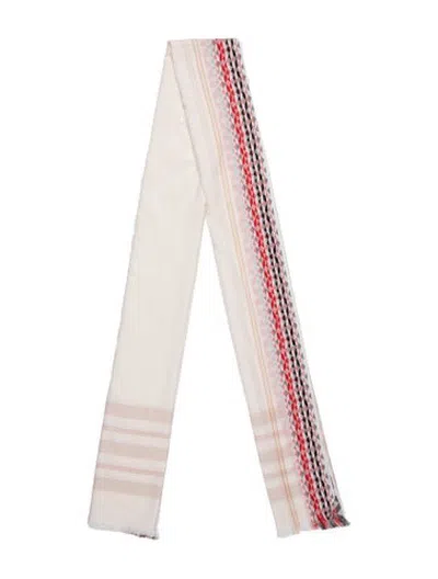Pre-owned Maje Striped Scarf In Neutrals