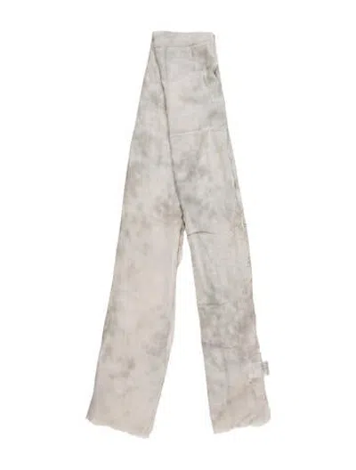 Pre-owned Maje Tie-dye Print Scarf In Neutrals