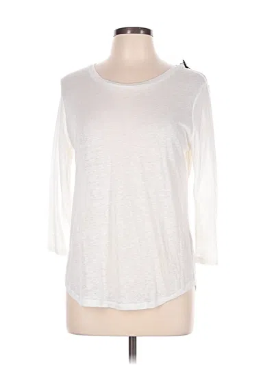 Pre-owned Majestic Filatures 3/4 Sleeve T-shirt In White