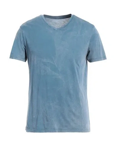 Majestic Filatures Man T-shirt Pastel Blue Size M Cotton