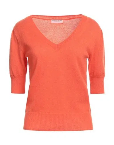 Majestic Filatures Woman Sweater Orange Size 1 Cashmere