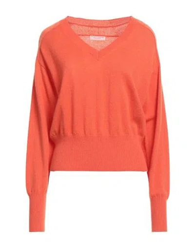 Majestic Filatures Woman Sweater Orange Size 1 Cashmere