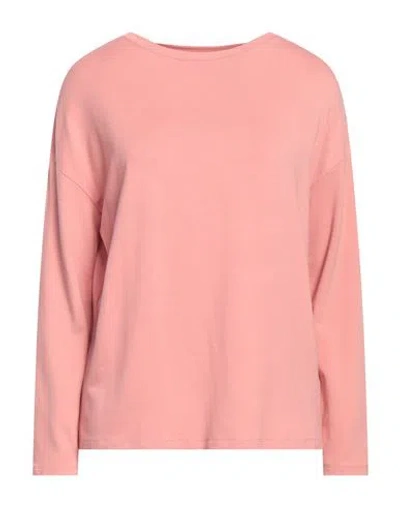 Majestic Filatures Woman Sweatshirt Pastel Pink Size 1 Viscose, Elastane