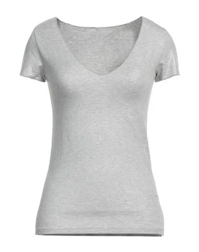 Majestic Filatures Woman T-shirt Grey Size 1 Viscose, Elastane