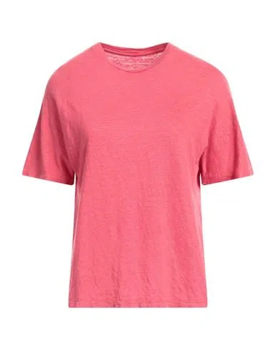 Majestic Filatures Woman T-shirt Magenta Size 1 Linen, Elastane In Pink