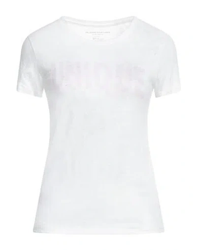 Majestic Filatures Woman T-shirt White Size 1 Linen, Elastane