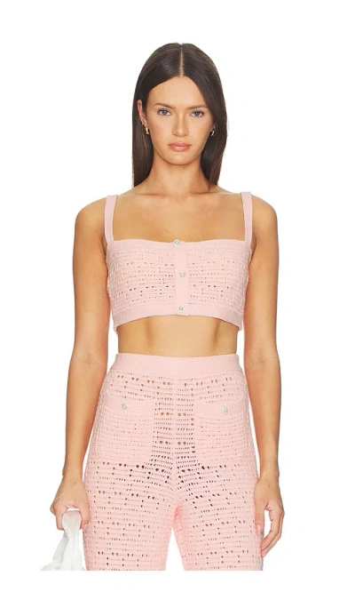 Majorelle Emiliana Knit Bralette In Pink