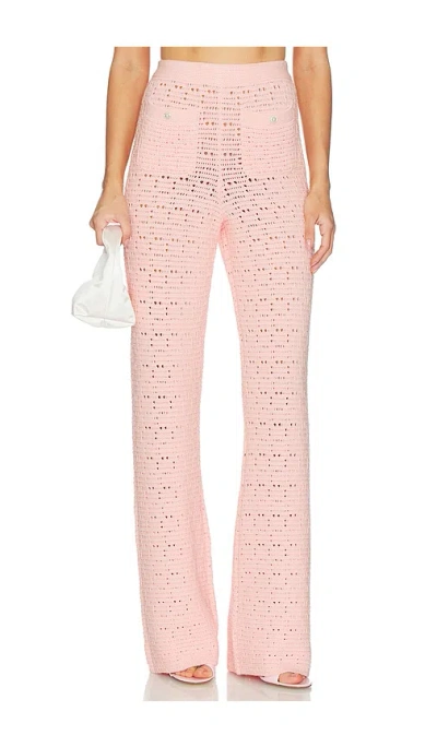 Majorelle Emiliana Knit Pant In Pink