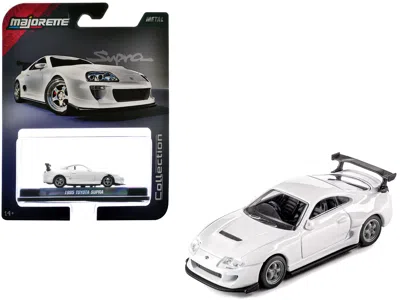 Majorette 1995 Toyota Supra Rhd (right Hand Drive) White "collection" Series 1/64 Diecast Model Car By Majoret