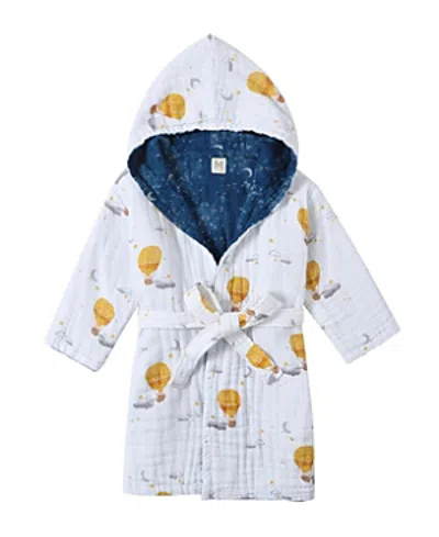 Malabar Baby Unisex Hooded Reversible Muslin Robe - Baby, Little Kid, Big Kid In Mystical Night