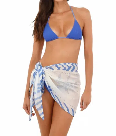 Malai Zebra Line Rooney Pareo In Blue