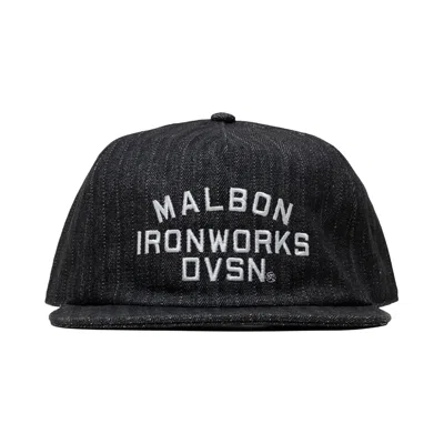 Pre-owned Malbon U Foreman Snapback 'black Stone Washed Denim' | Men's Size Onesize