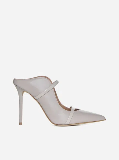 Malone Souliers Maureen Nappa Leather Mules In Ice