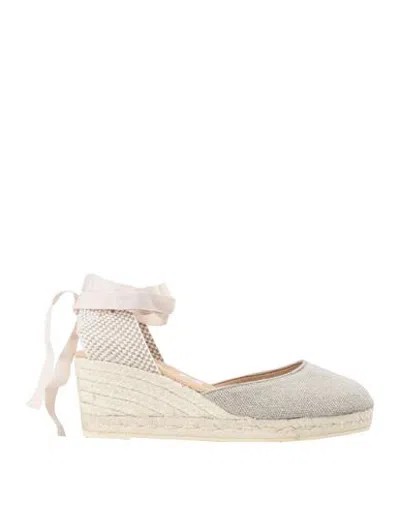Manebi Manebí Woman Espadrilles Beige Size 8 Textile Fibers