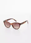 Mango Acetate Frame Sunglasses Chocolate
