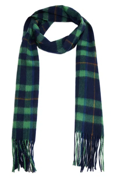 Mango Check Wool Scarf In Multi