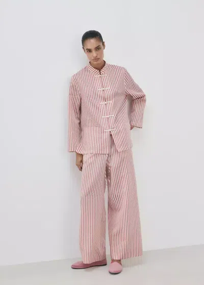Mango Chemise Pyjama Rayures In Multi