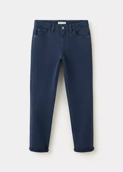 Mango Kids' Jean Coton Regular-fit In Blue