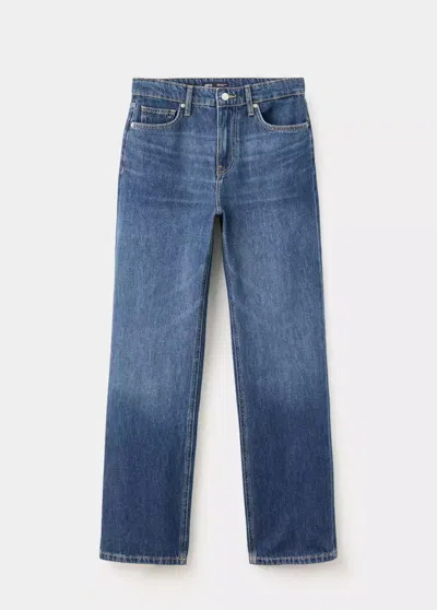 Mango Jean Matilda Droit Taille Haute In Animal Print