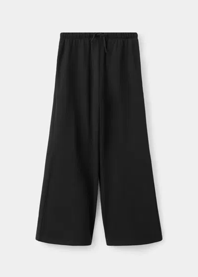 Mango Kids' Joggers Palazzo En Coton In Black