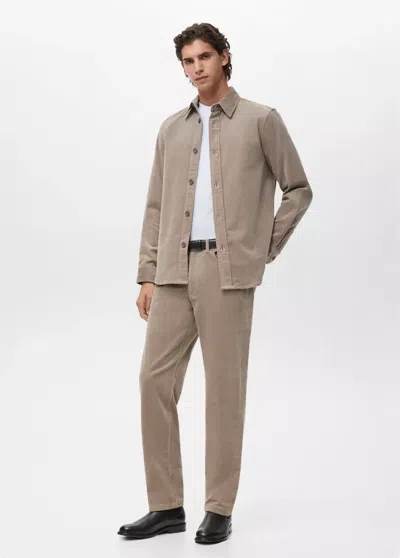 Mango Man Jacket Pompeia Brown