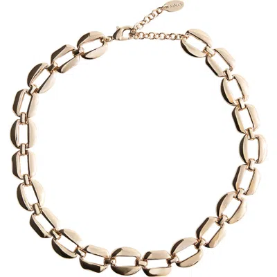 Mango Maxi Chain Necklace In Gold