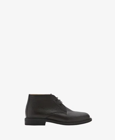 Mango Men's Lace-up Leather Ankle Boots In Multi