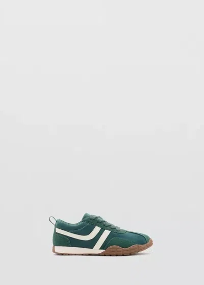 Mango Kids' Tennis Combinées À Lacets In Green