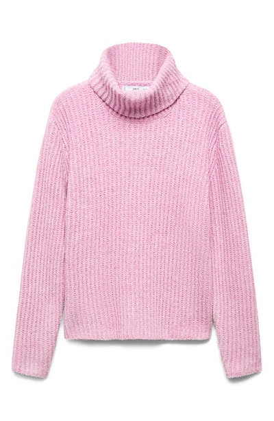 Mango Turtleneck Sweater In Pink