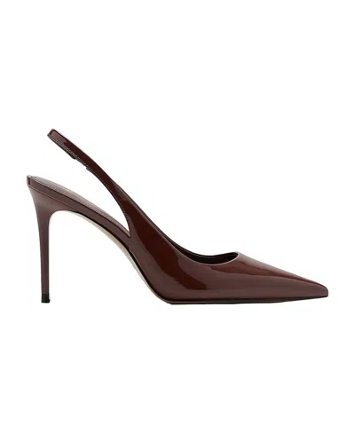 Mango Women's Pointed Toe Stiletto Slingback Pumps In Brown