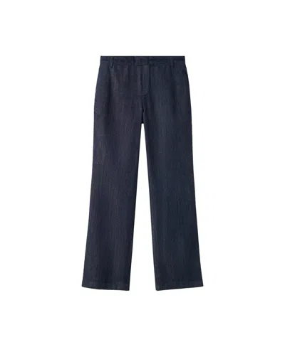 Mango Women's Wide-leg Straight-leg Denim Jeans In Open Blue