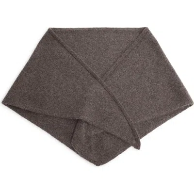 Mango Wool & Cashmere Knit Shawl In Gray