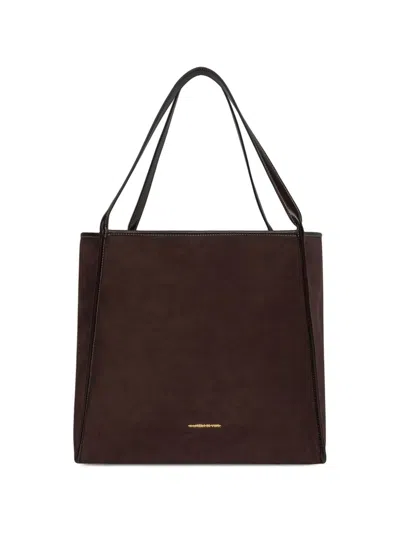 Manière De Voir Dakota Reversible Tote Bag In Brown