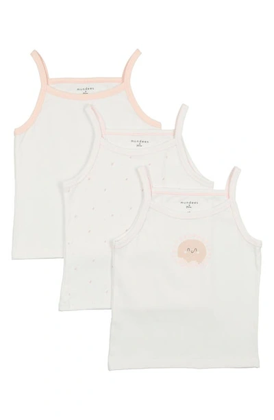 Maniere Manière Kids' Assorted 3-pack Cotton Undershirts In White