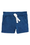 Maniere Kids' Terry Cloth Drawstring Shorts In Blue
