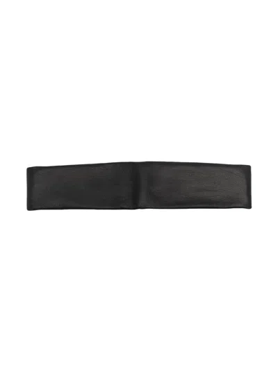 Manokhi Elastic Plain Hair Band In Schwarz