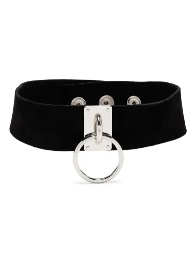 Manokhi Jacob Suede Choker Necklace In Black