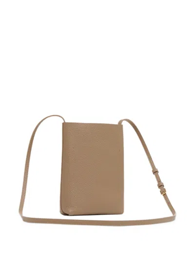 Mansur Gavriel Everyday Cabas Leather Crossbody Bag In Brown