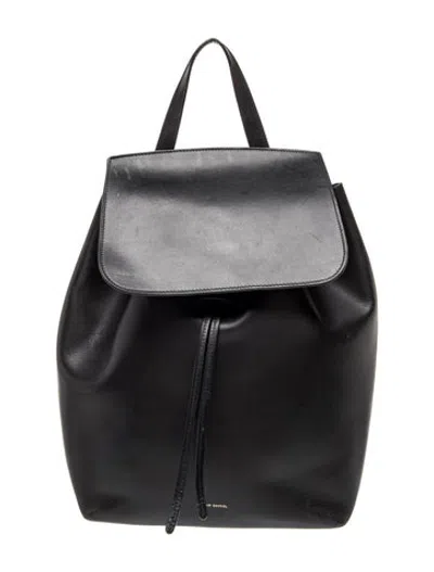Pre-owned Mansur Gavriel Leather Backpack In Black