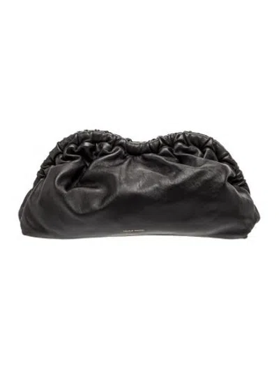 Pre-owned Mansur Gavriel Leather Clutch In Black