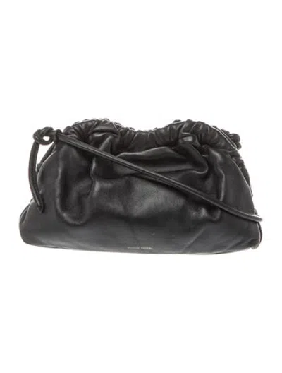 Pre-owned Mansur Gavriel Leather Clutch In Black