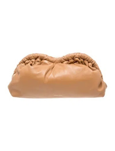 Pre-owned Mansur Gavriel Leather Clutch In Brown