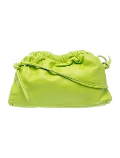 Pre-owned Mansur Gavriel Leather Clutch In Green