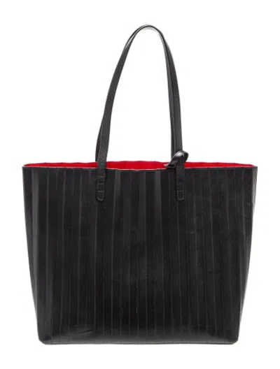 Pre-owned Mansur Gavriel Leather Tote In Black