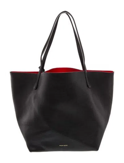 Pre-owned Mansur Gavriel Leather Tote In Black